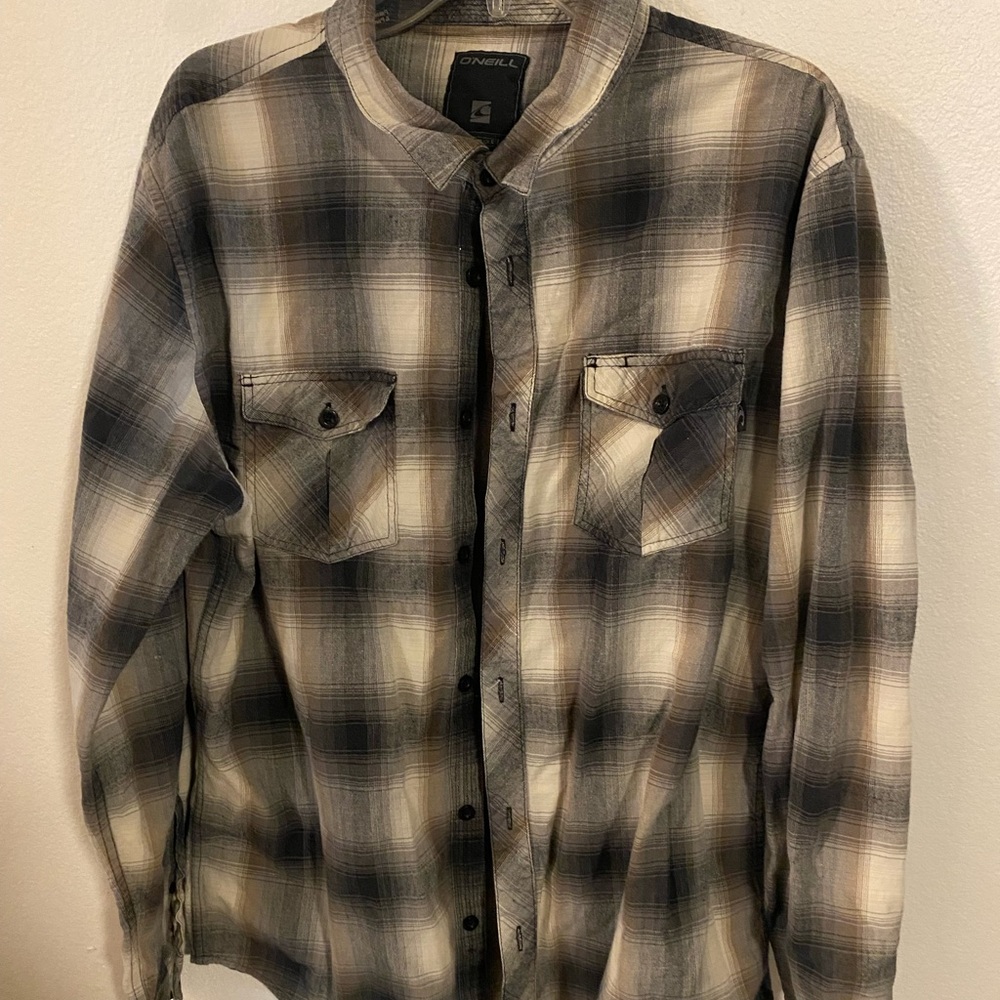 O’neill Button Up Flannel. Plaid Pattern. Size X-… - image 1